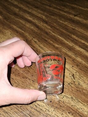 Boothbay Harbor Maine Red Graphic Shot Glass